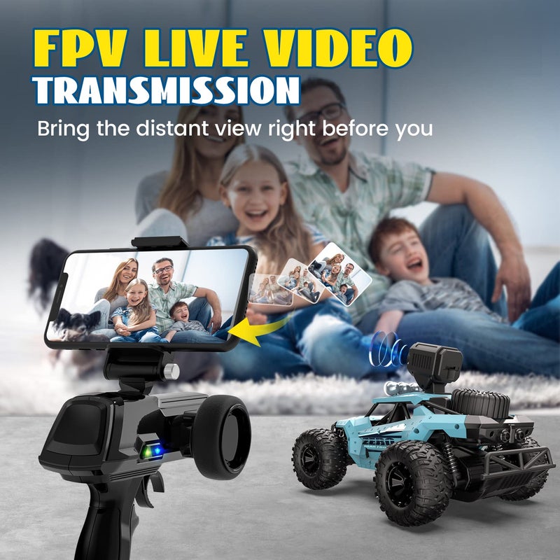 DEERC RC Cars DE36W Remote Control Car with 1080P HD FPV Camera, 1/16 Off-Road High Speed Monster Trucks for Kids Adults 60 Min Play - Image 3